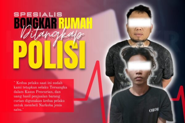 Pencuri Spesialis Bobol Rumah di Komplek Hosana Savior Kubu Raya ditangkap