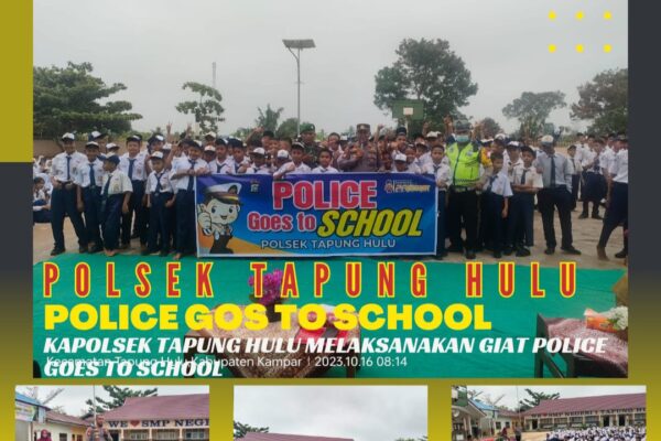 Polsek Tapung Hulu Gelar “POLICE GOES TO SCHOOL” Di SMPN 1
