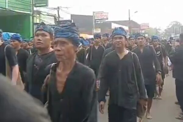 Masyarakat Baduy 1000 Orang , Gelar Seba Baduy di Kantor Bupati Lebak