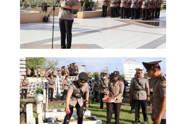 Kenang Jasa Pahlawan, Polres Kubu Raya Gelar Upacara Ziarah ke TMP Dharma Patria