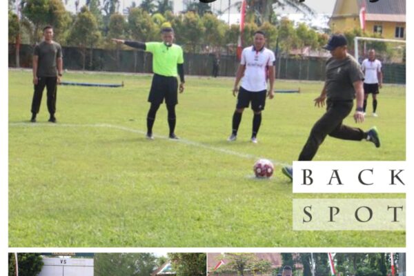 Tendangan Bola Pertama Kasdam XII/Tpr Tandai Pembukaan Lomba Mini Soccer Antar Satuan